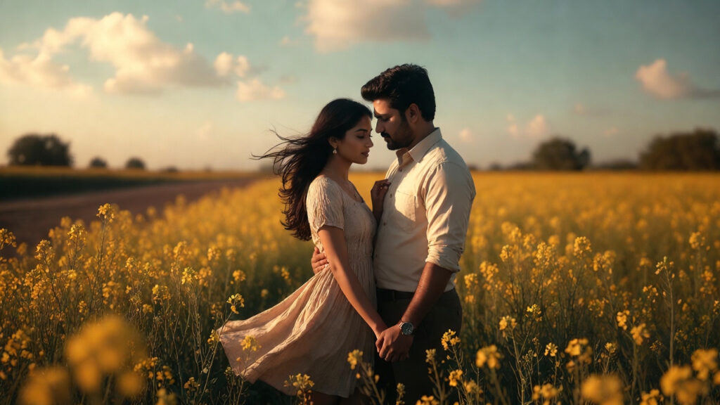 Best Grok Image Prompts for Couple in Mustard Field (Ultra-Realistic & Cinematic)
