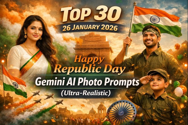 26 January 2026 Happy Republic Day: Top 30 Ultra-Realistic Gemini AI Photo Prompts