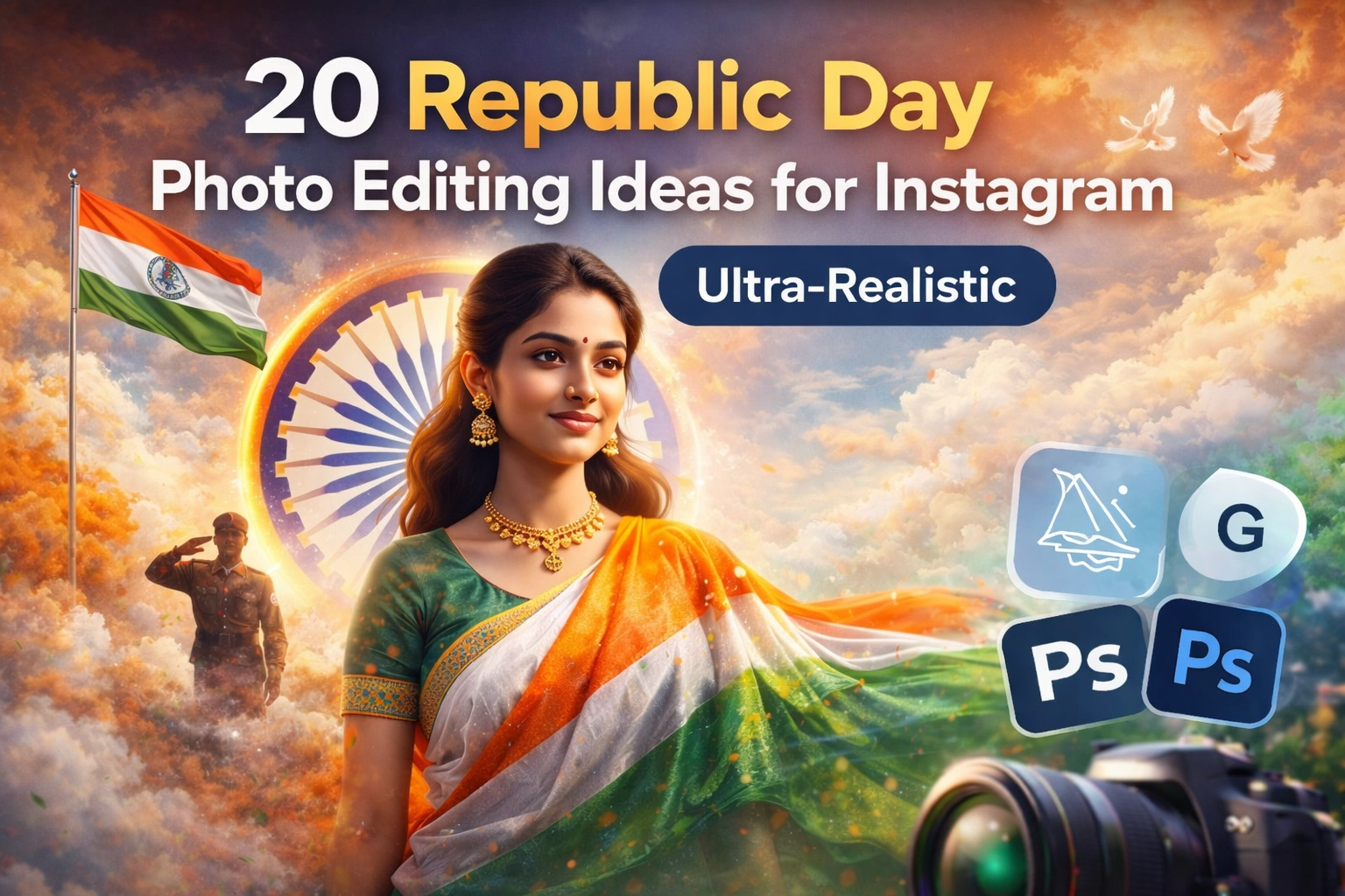 Republic Day Photo Editing for Instagram – 20 Ultra-Realistic Ideas