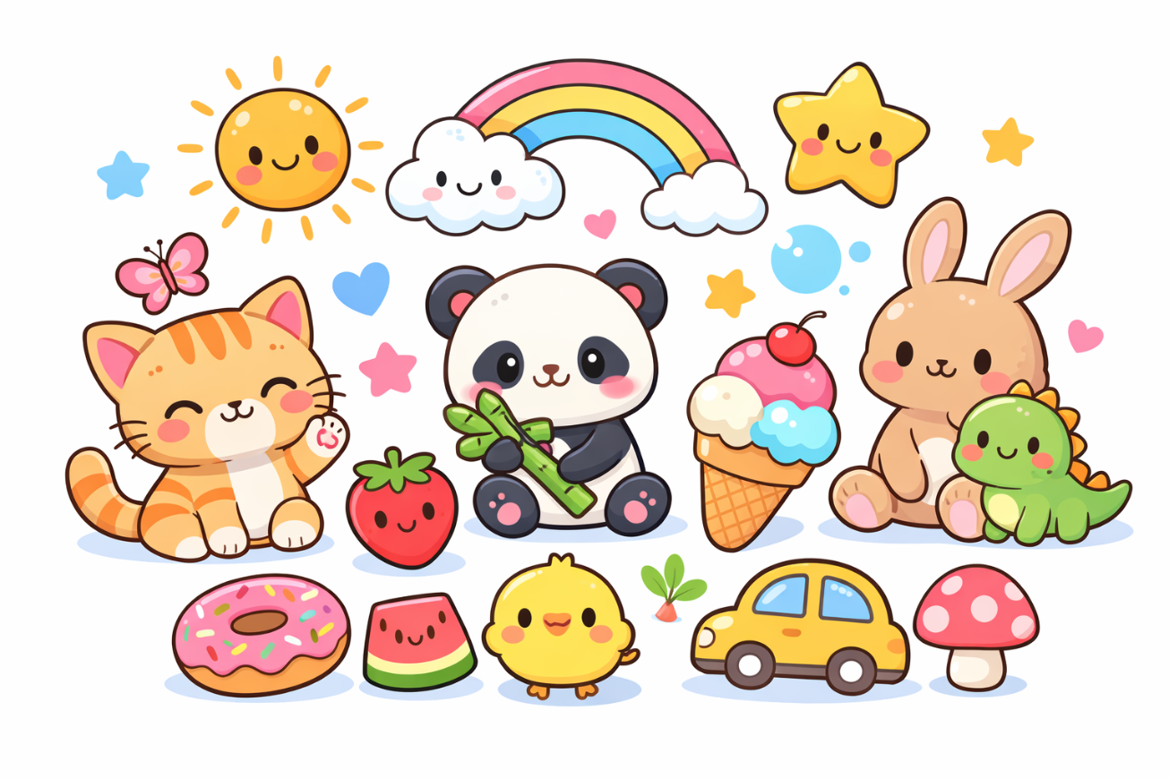Easy Drawing for Kids Cute | 100 Gemini AI Prompts for Fun, Creativity, and Learning