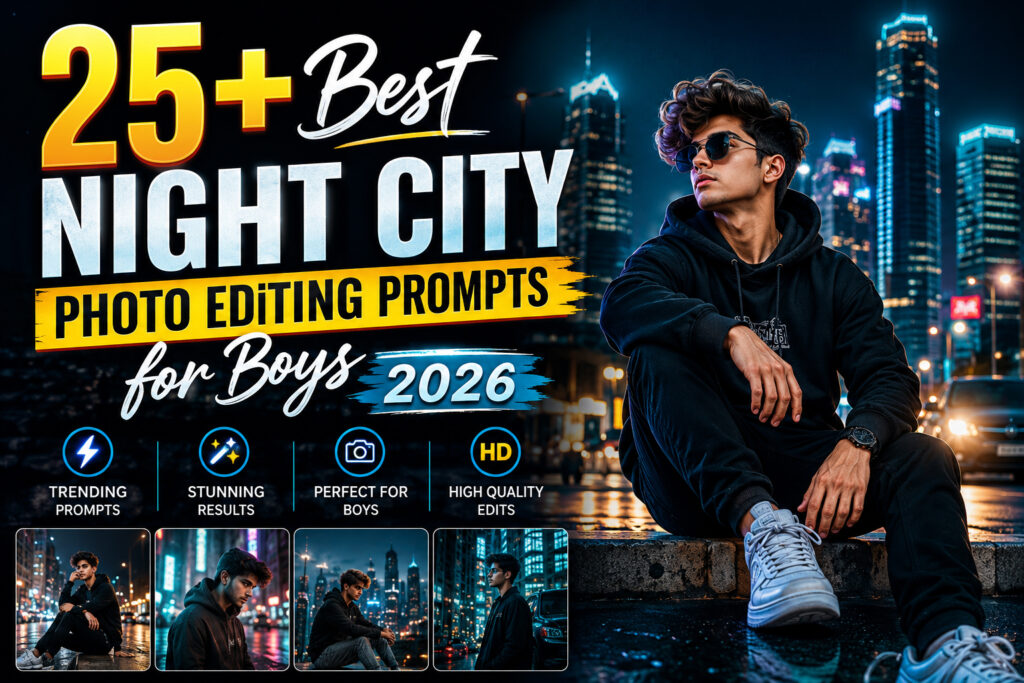 25+ Best Night City Photo Editing Prompts for Boys 2026