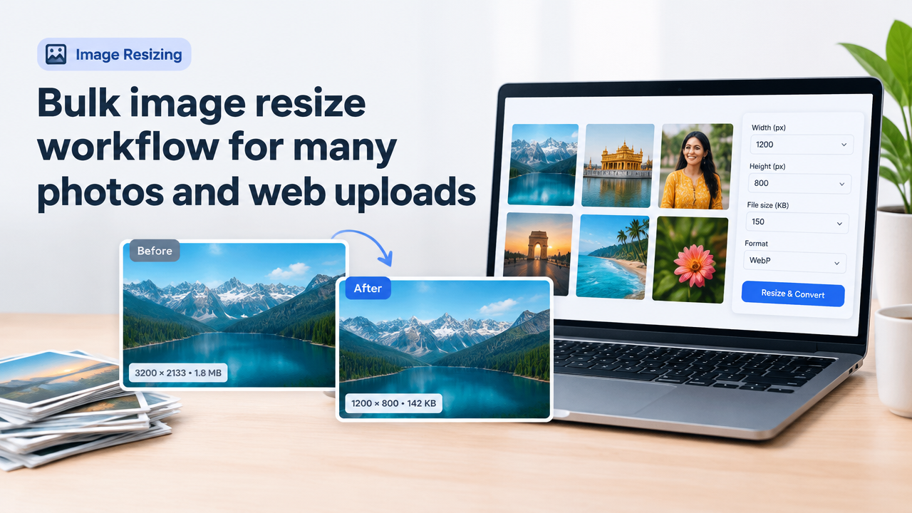 Bulk image resize workflow for many photos and web uploads featured poster