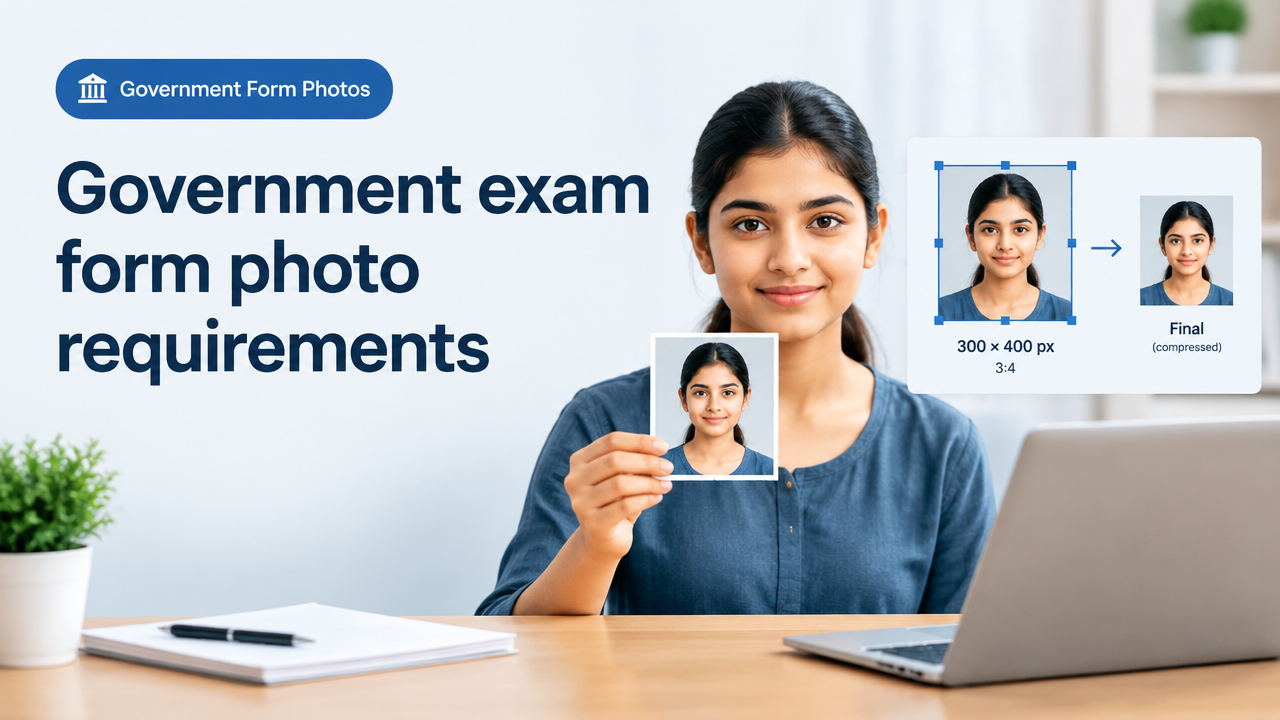 Government exam form photo requirements featured poster
