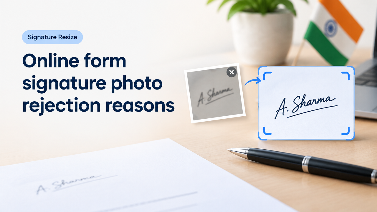 Online form signature photo rejection reasons featured poster