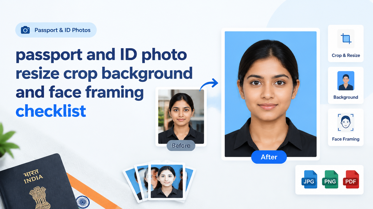 passport and ID photo resize crop background and face framing checklist featured poster